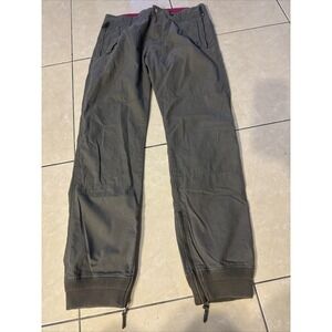 Y2K Diesel Womens Moto Cargo Pants Cropped Utility 34 Military Cuffed Ankle Zip